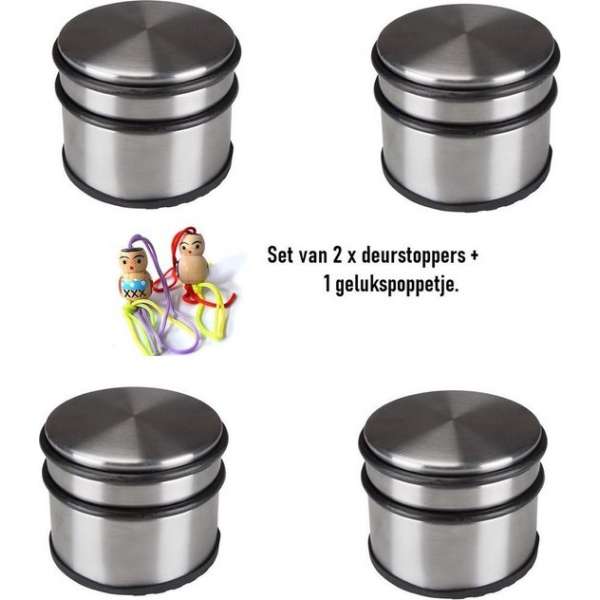 4 x deurstoppers met gelukspoppetje 4 x deurstoppers met gelukspoppetje