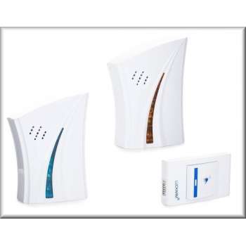 Draadloze Led Deurbel - 2 ontvangers 1 knop alarm