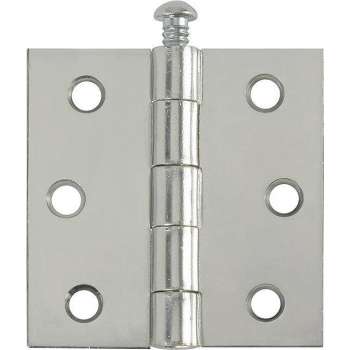 Scharnier met stalen pen 63x63mm gegalvaniseerd per 6