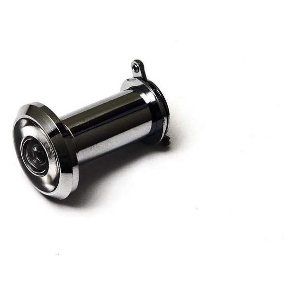 Dulimex DRS 180B Deurspion / 180° / Ø 14 mm / deurdikte 35-60 mm / incl. afsluitklepje / massief messing verchroomd Dulimex DRS 180B Deurspion / 180° / Ø 14 mm / deurdikte 35-60 mm / incl. afsluitklepje / massief messing verchroomd