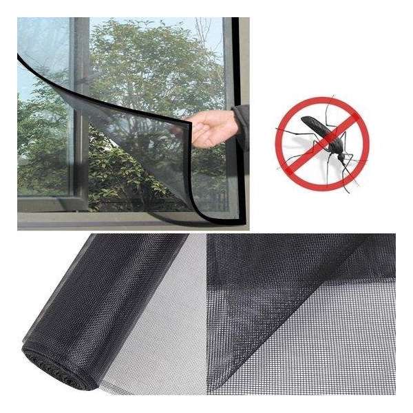 Horrengaas Voor Ramen - Zwart - 130x150 cm Horrengaas Voor Ramen - Zwart - 130x150 cm