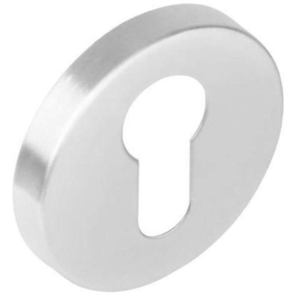 Intersteel Rozet profielcilindergat rond nokken rvs geborsteld 53mm Intersteel Rozet profielcilindergat rond nokken rvs geborsteld 53mm