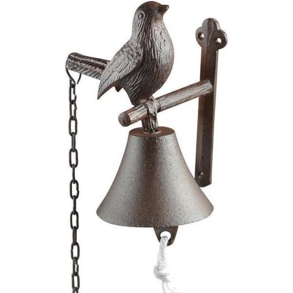 Deurbel vogel met trekketting Deurbel vogel met trekketting