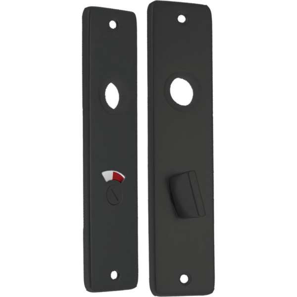 Wc–schild 57–5 – aluminium – zwart Wc–schild 57–5 – aluminium – zwart