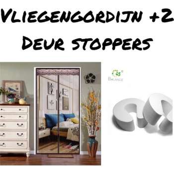 Vliegengordijn- vliegengordijn deur- deurgordijn- Magnetisch - 245- 100
