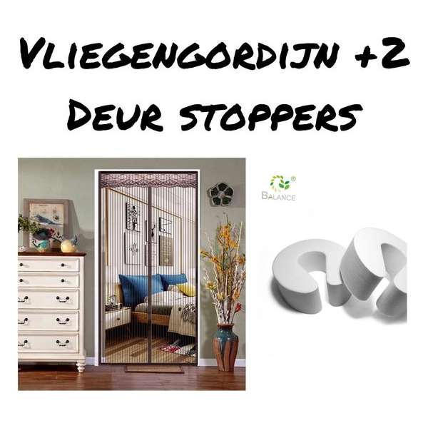 Vliegengordijn- vliegengordijn deur- deurgordijn- Magnetisch - 245- 100 Vliegengordijn- vliegengordijn deur- deurgordijn- Magnetisch - 245- 100