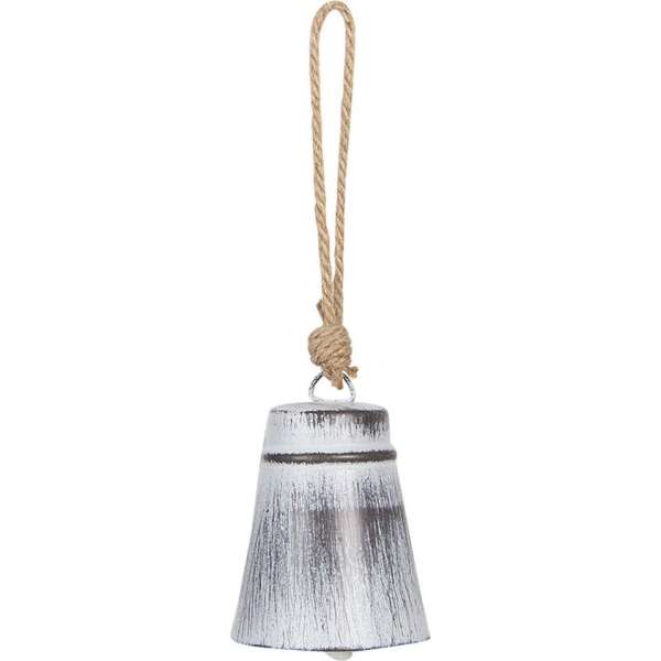 Clayre & Eef Ouderwetse Deurbel Gietijzer Ø 7*9 cm Grijs Ijzer Rond deurbel Tuinbel Buitenbel Bel met Klepel Clayre & Eef Ouderwetse Deurbel Gietijzer Ø 7*9 cm Grijs Ijzer Rond deurbel Tuinbel Buitenbel Bel met Klepel