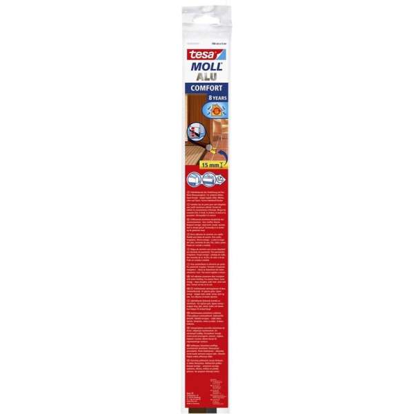 Tesa - Dorpelstrip Comfort aluminium 1m 4cm bruin Tesa - Dorpelstrip Comfort aluminium 1m 4cm bruin
