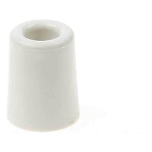 Deurbuffer / deurstopper wit rubber 50 x 30 mm - deurstop