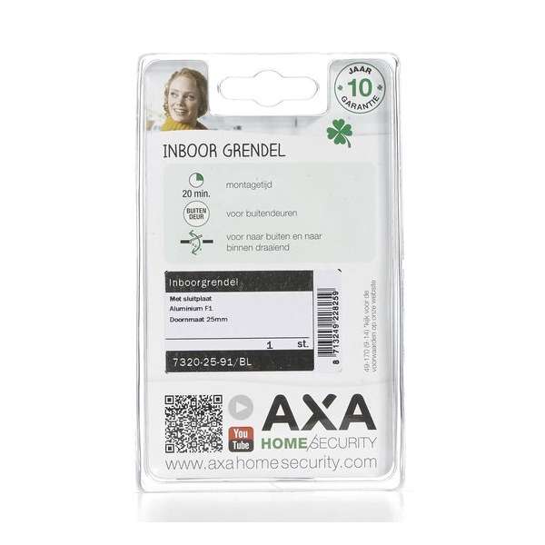 AXA INSTEEKGRENDEL 25 MM AXA INSTEEKGRENDEL 25 MM