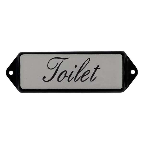 Toilet deur bordje Emaille 10x3x0.5 cm Toilet deur bordje Emaille 10x3x0.5 cm
