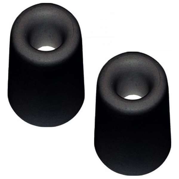 2x Deurbuffer / deurstopper zwart rubber 75 x 35 mm - deurstop 2x Deurbuffer / deurstopper zwart rubber 75 x 35 mm - deurstop