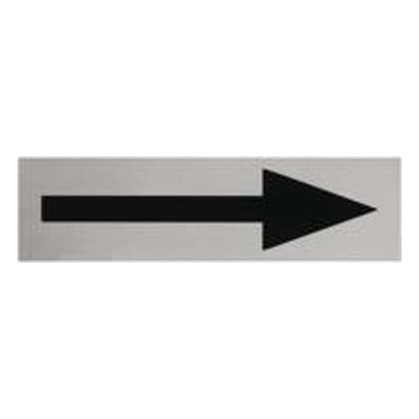 Aluminium Deurbordje Pijl 165x45mm met tape Aluminium Deurbordje Pijl 165x45mm met tape