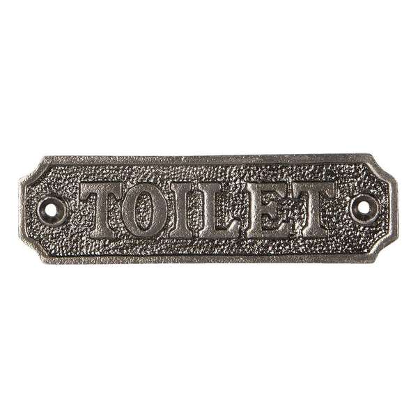 Clayre & Eef WC Bordje 11*3 cm Bruin Ijzer Rechthoek Toilet Toilet Bordje Tekstbord Wandbord Clayre & Eef WC Bordje 11*3 cm Bruin Ijzer Rechthoek Toilet Toilet Bordje Tekstbord Wandbord