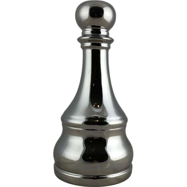 Deurstopper Deurstop Keramiek Zilver 26 cm - Pionvorm - 600 gram Deurstopper Deurstop Keramiek Zilver 26 cm - Pionvorm - 600 gram