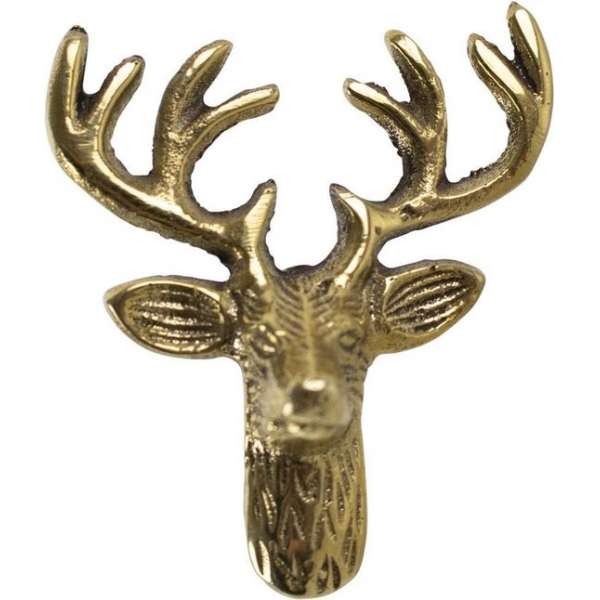 Goudkleurige Deurknop Hert (6 cm) Goudkleurige Deurknop Hert (6 cm)
