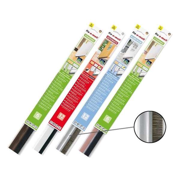 Tochtlat Premium zelfklevend - Aluminium Alluminium Tochtlat Premium zelfklevend - Aluminium Alluminium