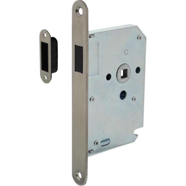 Intersteel Woningbouw magneet loopslot, voorplaat afgerond rvs Intersteel Woningbouw magneet loopslot, voorplaat afgerond rvs