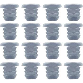 Set van 300 pvc dopjes, buffers, deurdempers (type 1, transparant, 5 mm)