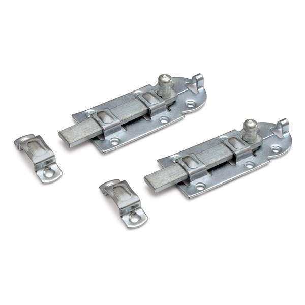 2x stuks rolschuif / rolschuiven staal verzinkt 4,4 x 10 cm - deurbeveiliging - profielrolschuiven / poortslot / hekgrendel 2x stuks rolschuif / rolschuiven staal verzinkt 4,4 x 10 cm - deurbeveiliging - profielrolschuiven / poortslot / hekgrendel