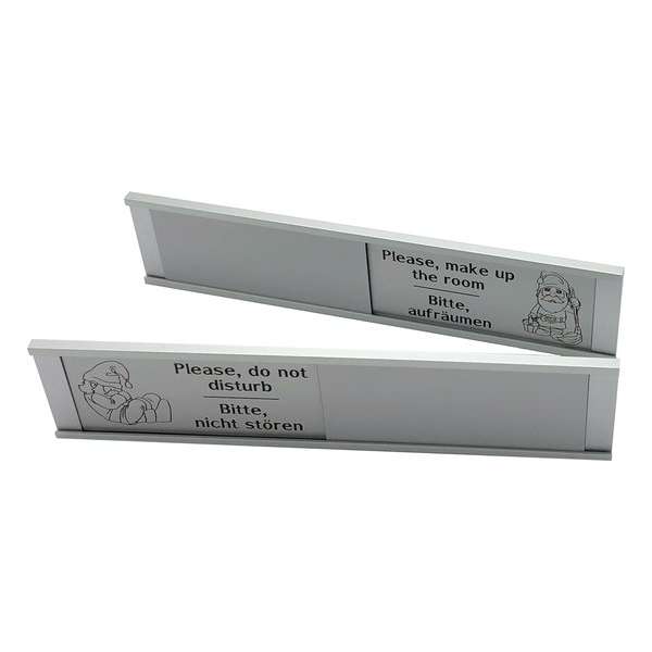 Schuifbordje Bitte nicht stören Grijs - 255 mm x 57 mm - Bevestiging twee 3M dubbelzijdige stickers - Promessa-Design. Schuifbordje Bitte nicht stören Grijs - 255 mm x 57 mm - Bevestiging twee 3M dubbelzijdige stickers - Promessa-Design.