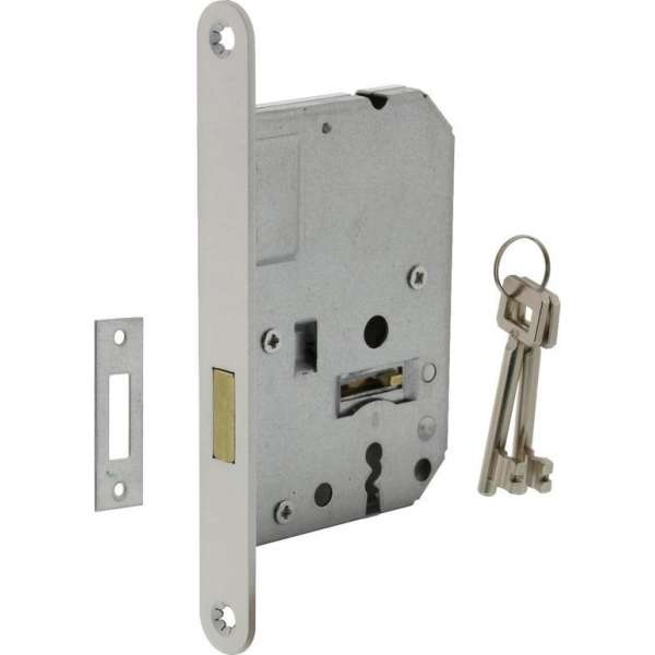 Intersteel Woningbouw klavier kastslot 55 mm wit Intersteel Woningbouw klavier kastslot 55 mm wit
