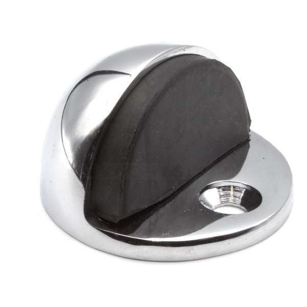Deurstopper - Chroom - Half rond - Vloermontage Deurstopper - Chroom - Half rond - Vloermontage