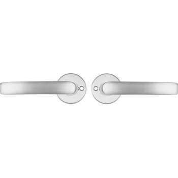 Starx Deurklink Aluminium – Deurbeslag – Deurkruk met Rond – Rozet – Blind – Deurklink Blok