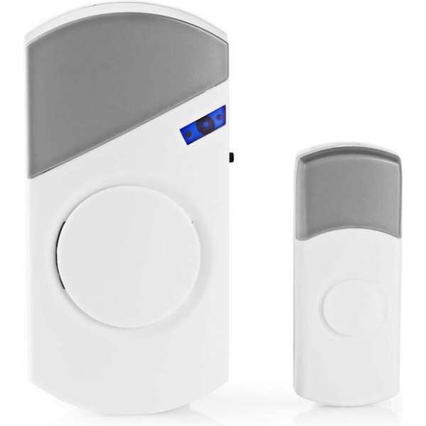 Nedis DOORB120CWT Draadloze Deurbelset Werkt Op Stroom 36 Melodieën Nedis DOORB120CWT Draadloze Deurbelset Werkt Op Stroom 36 Melodieën