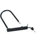 Fiets beugelslot zwart staal - 19x24 cm - Fietsslot/Scooter/Motorslot - Fiets sloten en accessoires