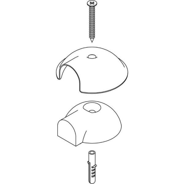 Intersteel Deurstop bol ø65mm met nokken rvs geborsteld Intersteel Deurstop bol ø65mm met nokken rvs geborsteld