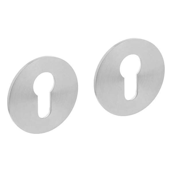 Intersteel Magneet rozet rond met profielcilindergat rvs geborsteld Intersteel Magneet rozet rond met profielcilindergat rvs geborsteld