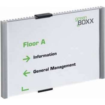 Durable 4805 Naambord - Naambordje - Deurbord- Info Sign - Geanodiseerd aluminium - Metallic zilver- 210 x 148,5 mm