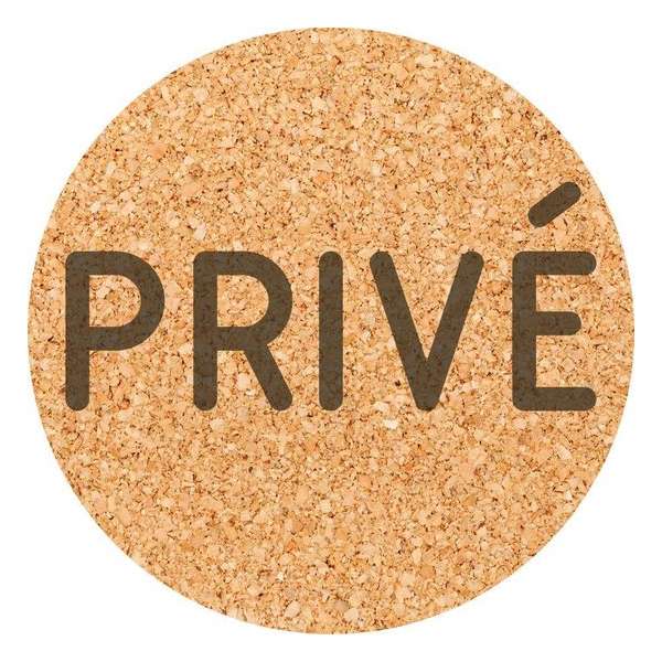 Deurbordje - privé bord - privé - bordje - rond - Kurk Deurbordje - privé bord - privé - bordje - rond - Kurk