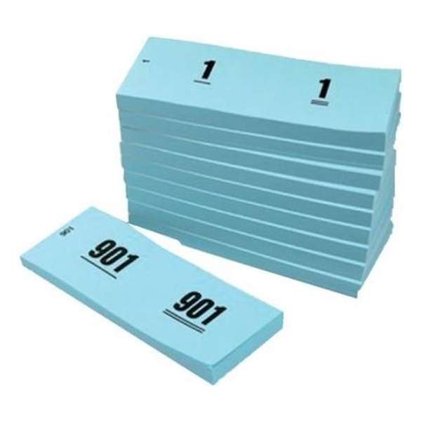 Nummerbloks - Set van 1 tot 1000 - Blauw Nummerbloks - Set van 1 tot 1000 - Blauw