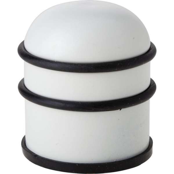 Deurstopper rond metaal/rubber 7 cm - Deurstop/deurvastzetter Deurstopper rond metaal/rubber 7 cm - Deurstop/deurvastzetter