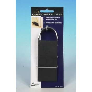 Deurstopper rubber/rvs