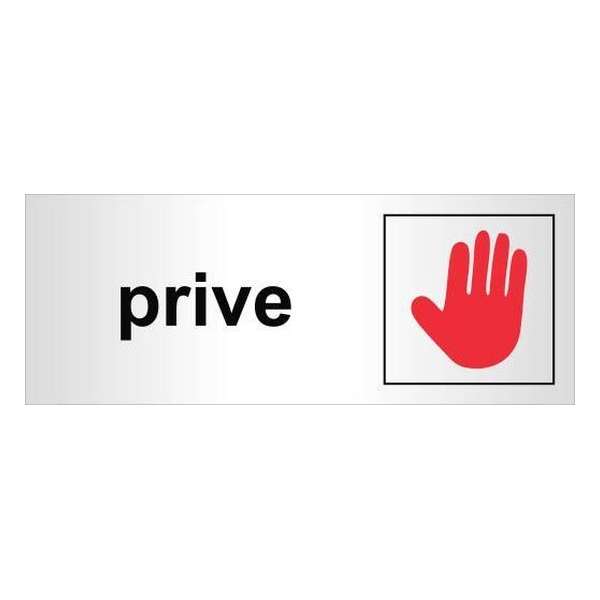 Aluminium deur tekstbordje bedrukt met tekst privé - 130 mm x 50 mm x 0,5 mm - Deur tekstbordje privé - Promessa-Design. Aluminium deur tekstbordje bedrukt met tekst privé - 130 mm x 50 mm x 0,5 mm - Deur tekstbordje privé - Promessa-Design.