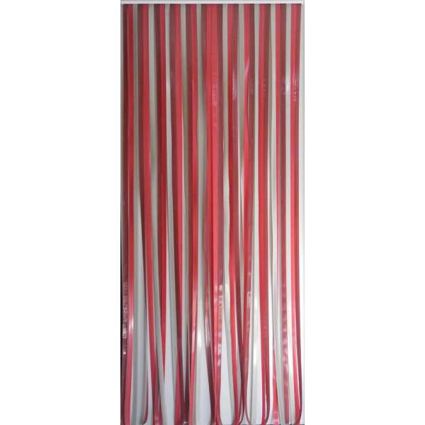 Voordelig Vliegengordijn/deurgordijn linten bordeaux/rood/grijs 90x220 Voordelig Vliegengordijn/deurgordijn linten bordeaux/rood/grijs 90x220