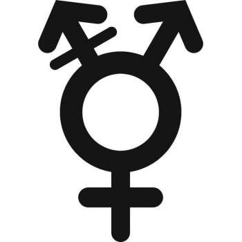 Toiletbordje WC Genderneutraal - 49 x 72mm  - zwart plexiglas - incl. dubbelzijdig 3M tape