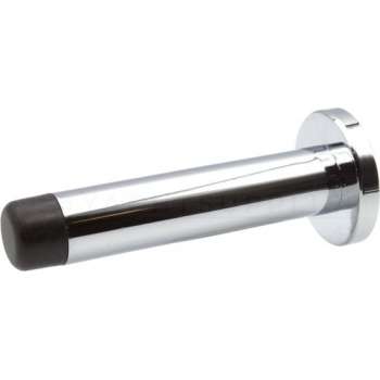 Deurstopper chroom - 83mm - Wandbevestiging