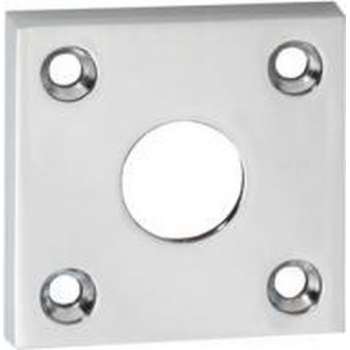 Chromen rozet - Vierkant - 2 stuks