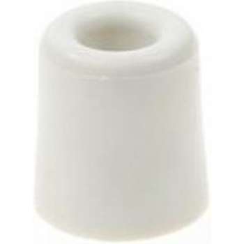 Deurbuffer / deurstopper wit rubber 35 x 30 mm - deurstop