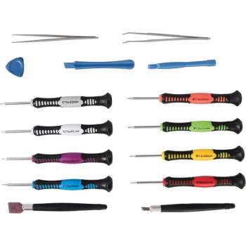 Silverline 16-delige precisie telefoon reparatie set