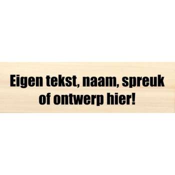 populieren plank te personaliseren met naam, eigen tekst of eigen ontwerp - naambord - bewegwijzering 37x10cm