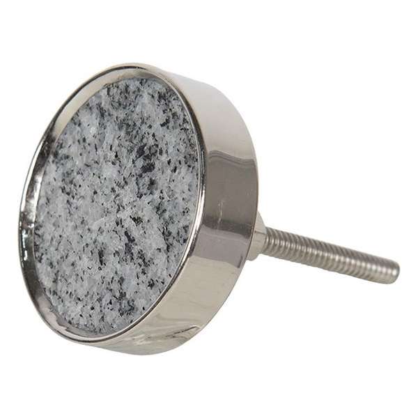 Clayre & Eef Deurknop Ø 4 cm Grijs Steen Rond Meubelknop Clayre & Eef Deurknop Ø 4 cm Grijs Steen Rond Meubelknop