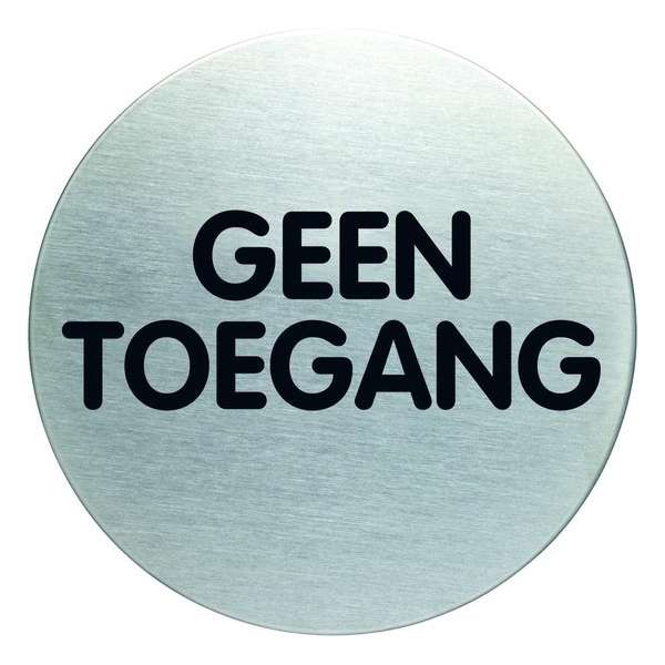 Pictogram|Deurbordje|Geen toegang | RVS | Durable Pictogram|Deurbordje|Geen toegang | RVS | Durable