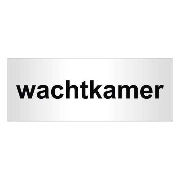 Aluminium deurbordje bedrukt met tekst wachtkamer - 130 mm x 50 mm x 0,5 mm - Deur tekstbordje wachtkamer - Promessa-Design. Aluminium deurbordje bedrukt met tekst wachtkamer - 130 mm x 50 mm x 0,5 mm - Deur tekstbordje wachtkamer - Promessa-Design.