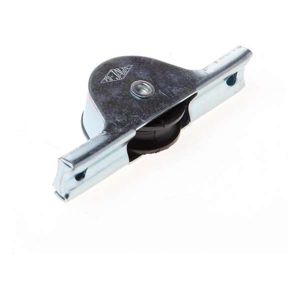 Jansen Rolslot met plaatijzeren kast polyamide wiel 25mm met groef draagvermogen 5kg 542 Jansen Rolslot met plaatijzeren kast polyamide wiel 25mm met groef draagvermogen 5kg 542