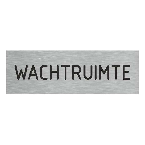 Deurbordje - wachtruimte bord - bordje - wachtruimte - rechthoekig met RVS look Deurbordje - wachtruimte bord - bordje - wachtruimte - rechthoekig met RVS look